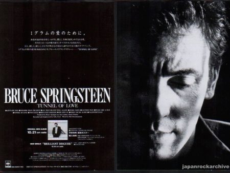 Bruce Springsteen 1987 11 Tunnel of Love Japan album promo ad For Discount