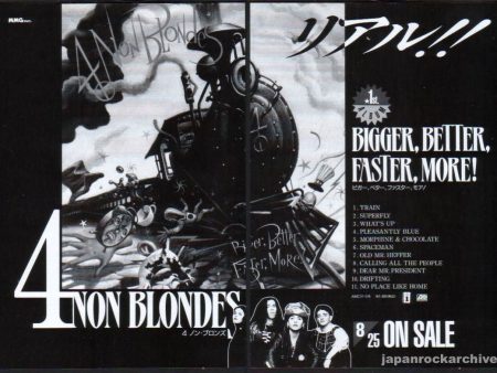 4 Non Blondes 1993 09 Bigger, Better, Faster, More! Japan album promo ad Fashion