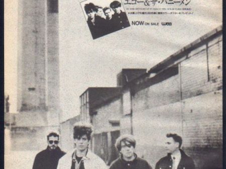 Echo & The Bunnymen 1987 10 S T Japan album promo ad For Cheap