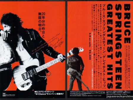 Bruce Springsteen 1995 04 Greatest Hits Japan album promo ad Hot on Sale