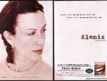 Alanis Morissette 1998 12 Supposed Former Infatuation Junkie Japan album promo ad Online Sale