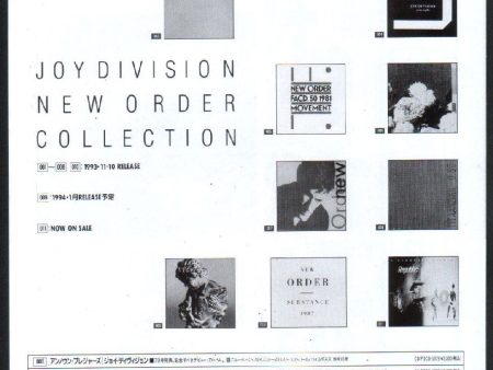 Joy Division 1993 12 All Albums Japan promo ad on Sale