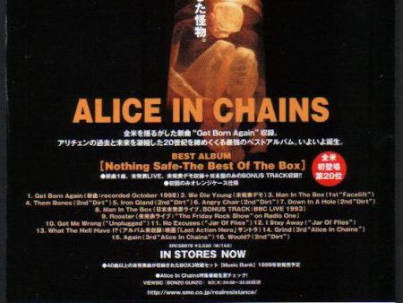 Alice In Chains 1999 09 Nothing Safe The Best of The Box Japan album promo ad Online now