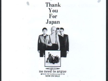 The Cranberries 1995 05 No Need To Argue Japan album promo ad Cheap