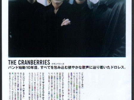 The Cranberries 1999 08 10th Anniversary Japan album promo ad For Discount