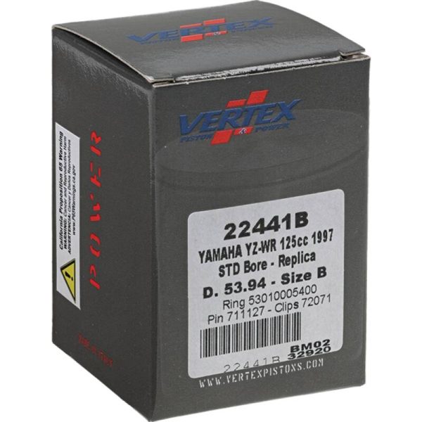 Vertex Piston 1997 Yamaha YZ 125 125cc Cast Replica Piston Kit Sale