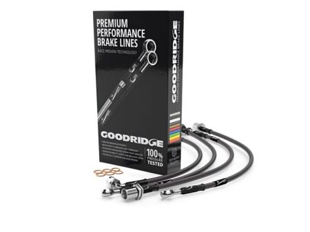 Goodridge 09-18 Nissan GT-R Stainless Steel Brake Lines - Premium Carbon For Cheap