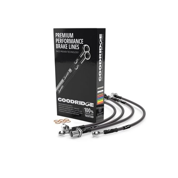 Goodridge 09-18 Nissan GT-R Stainless Steel Brake Lines - Premium Carbon For Cheap