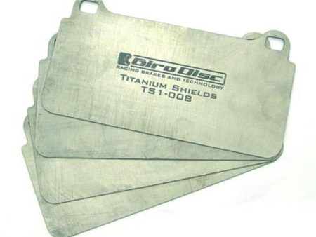 GiroDisc 05-13 Chevrolet Corvette Z06 (C6 w 1-Piece Pad) Titanium Pad Shields Online Hot Sale