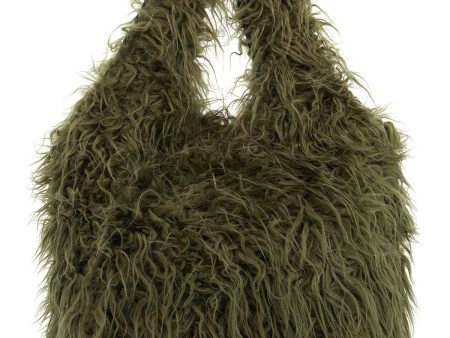 Dries Van Noten Eco Fur Tote Bag In Hot on Sale