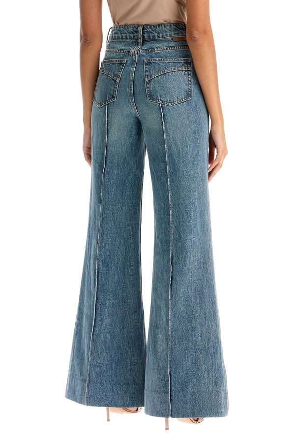 Zimmermann Wide Leg Jeans Illustration Design Product on Sale