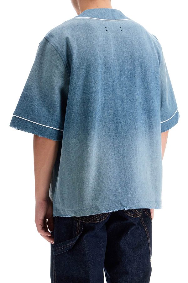 Amiri Sunfaded Baseball Shirt Cheap