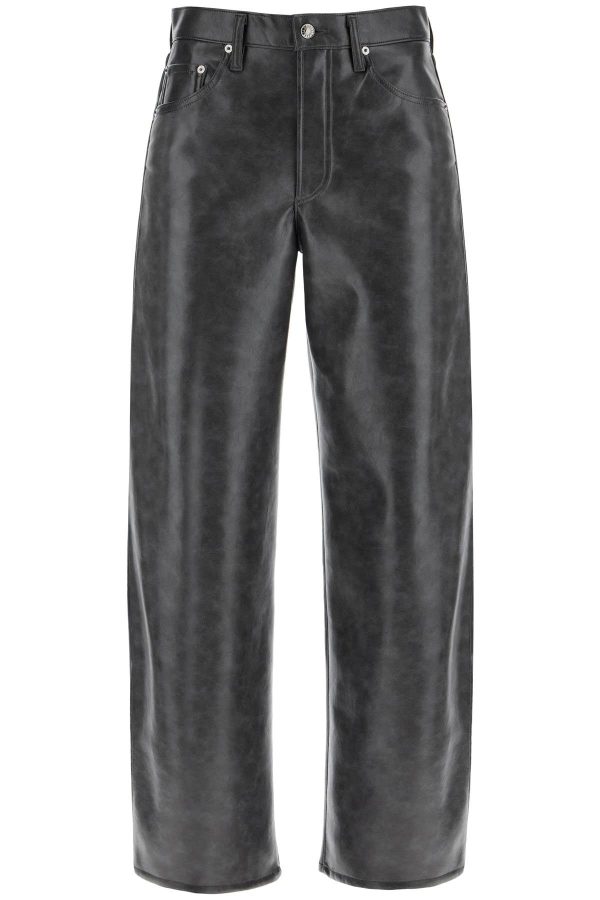 AGOLDE Pantaloni In Pelle Riciclata For Cheap