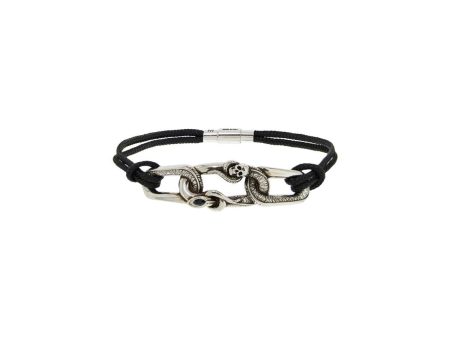 Alexander Mcqueen Snake And Skull Bracelet With Intricate For Discount