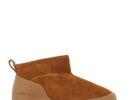 Moon Boot Luna Low Suede Leather Ankle Hot on Sale