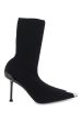 Alexander Mcqueen Knit Slash Ankle Boots Online Sale