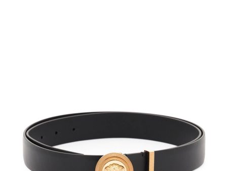 Versace Medusa Biggie Leather Belt Fashion