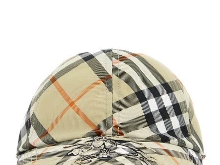 Burberry Ered  Checkered Baseball Cap Online now