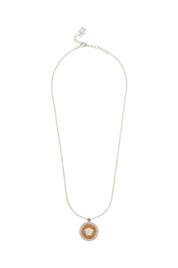 Versace Ic Crystal Necklace With Pendant And Chain Hot on Sale