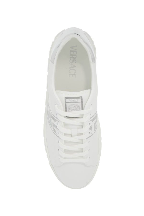 VERSACE Sneakers Greca Ricamate In Ecopelle Online Sale