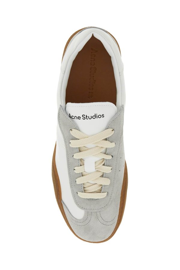 Acne Studios Nappa And Suede Leather Sneakers In Discount