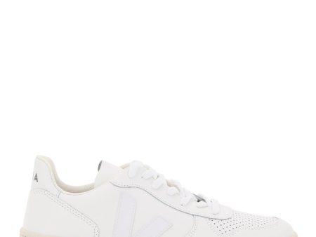 Veja V-10 Leather Sneakers For Discount