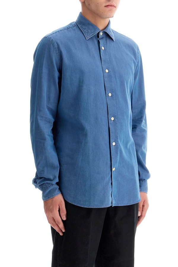 Vincenzo Di Ruggiero Denim Effect Shirt Online Hot Sale