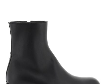 Alexander Mcqueen Cuban Stack Ankle Boots Online Sale