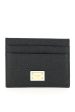 Dolce & Gabbana Leather Card Holder With Logo Plaque on Sale