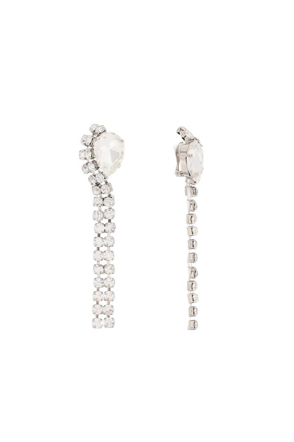 Alexander Mcqueen Stud Earrings With Faceted Stone Supply