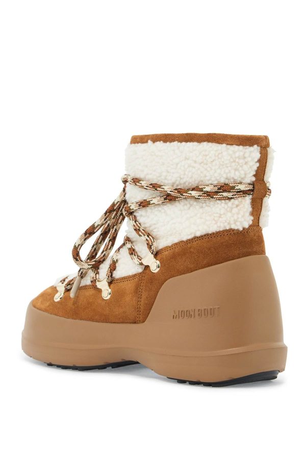 Moon Boot Luna Suede And Shearling Ankle Boots. Fashion