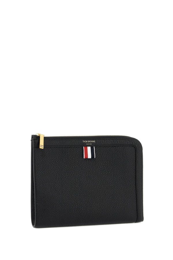 Thom Browne Embossed Leather Pouch Online Hot Sale