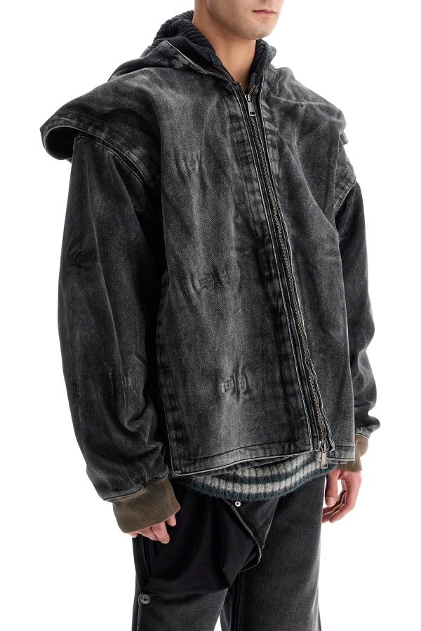 Y Project Denim Jacket With Velcro Closure Discount