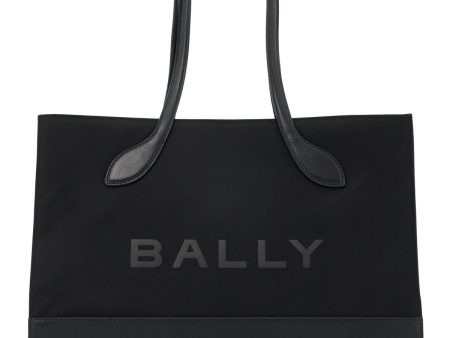 Bally East West Nylon And Leather Tote Bag Discount