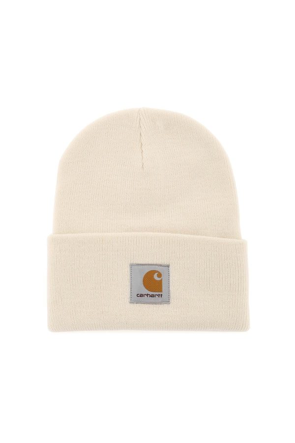 Carhartt Wip Beanie Hat With Logo Patch Discount