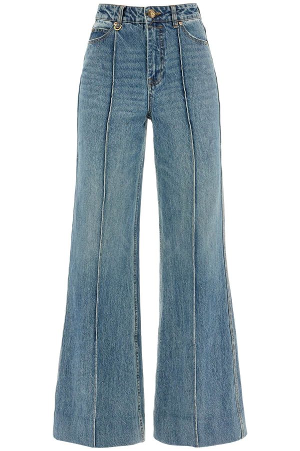 Zimmermann Wide Leg Jeans Illustration Design Product on Sale