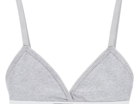 Versace 90S Logo Ribbed Bralette For Cheap