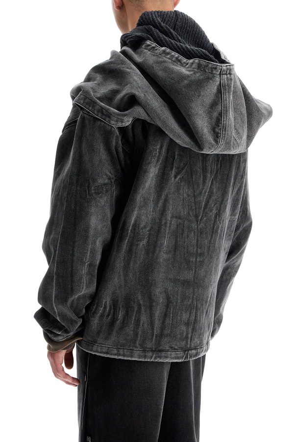 Y Project Denim Jacket With Velcro Closure Discount