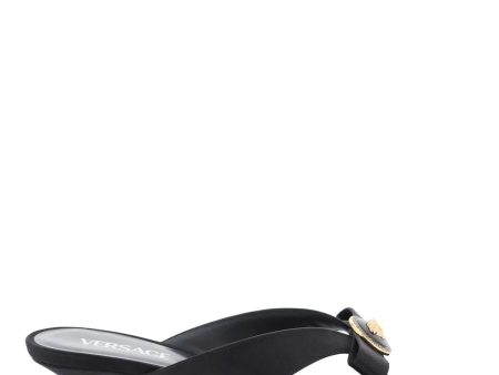 Versace Gianni Ribbon Thong Mules Supply