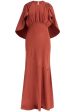 Zimmermann Maxi Dress Eden With Cape Sleeves Cheap