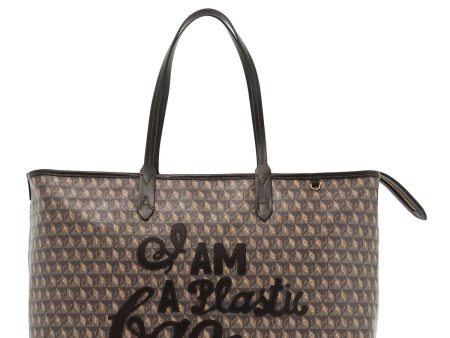 Anya Hindmarch I Am A Plastic Bag Zipped Motif Tote Bag Fashion