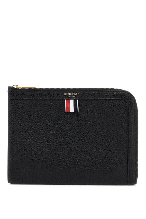 Thom Browne Embossed Leather Pouch Online Hot Sale