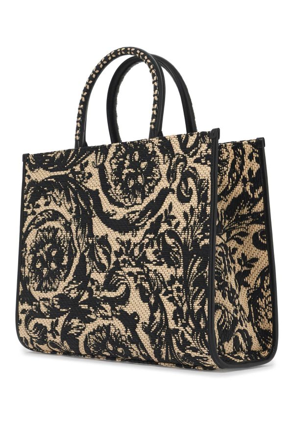 Versace Medium Athena Barocco Tote Bag In Raff Cheap