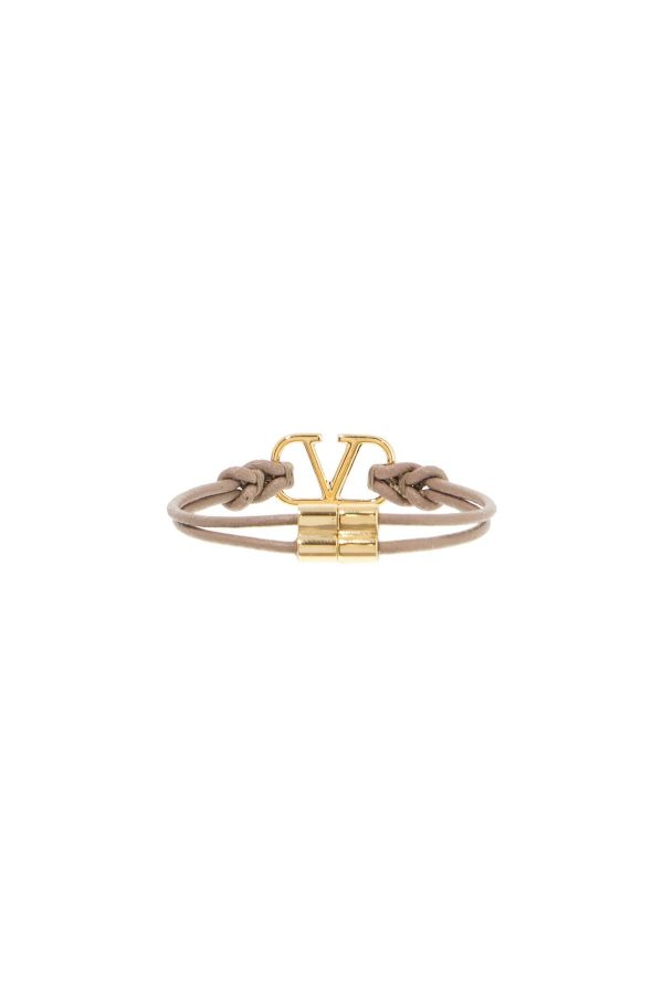 Valentino Garavani Leather Vlogo Signature Bracelet Hot on Sale