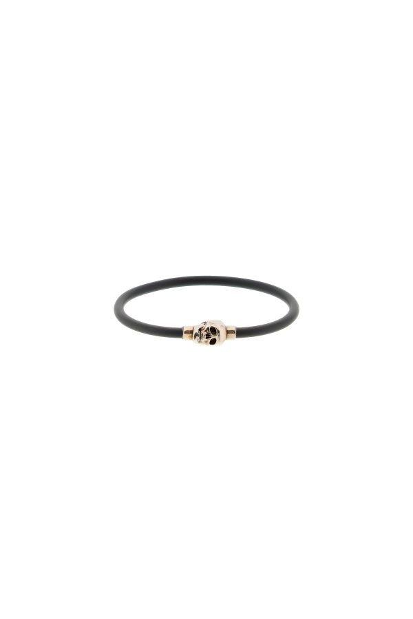 Alexander Mcqueen Skull Rubber Bracelet For Cheap