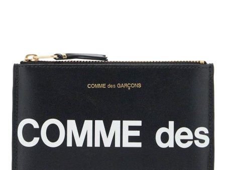 Comme Des Garcons Wallet Huge Logo Pouch For Sale