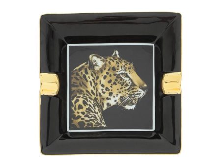 Dolce & Gabbana Ashtrat 18 X 18 Cm - Leopard Online now