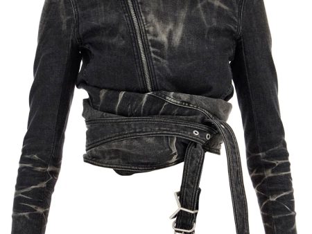 Y Project Denim Jacket With Criss-Cross Belt Discount