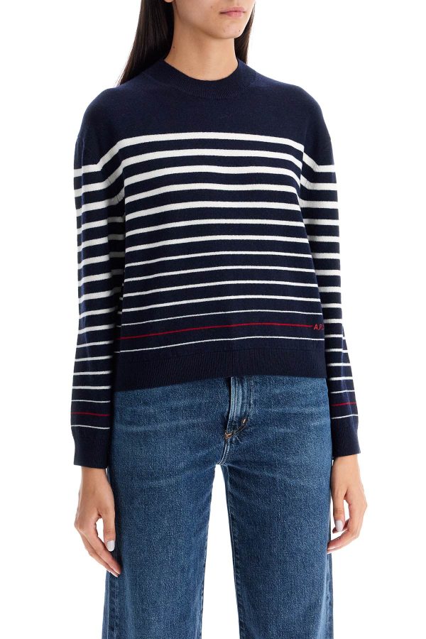 A.P.C. Striped Wool Billie Pullover For Cheap