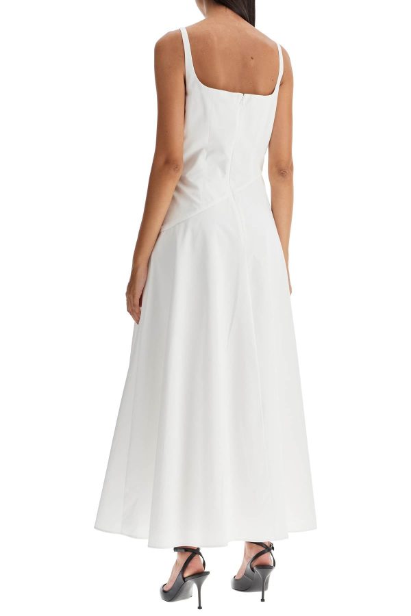 Alexander Mcqueen Midi Dress With Sweetheart Neckline Online Sale